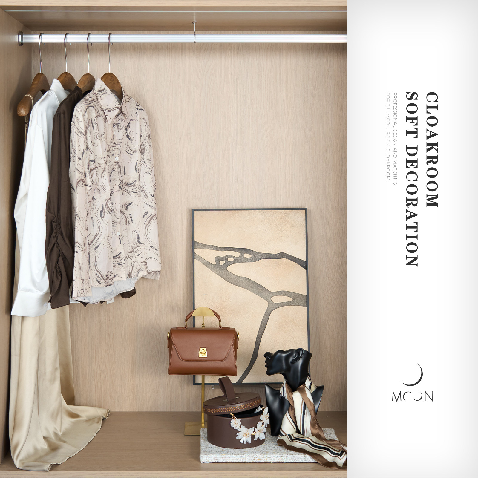 MOON慕空间样板房衣帽间摆件女士衬衫包包全屋定制展厅装饰品陈列,家居饰品,家饰软装搭配套装,淘宝优惠券,粉丝福利购,淘宝优惠卷