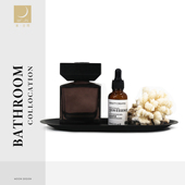 MOON慕空间样板房间北欧卫浴套装 饰品 洗手台摆件托盘香薰道具软装