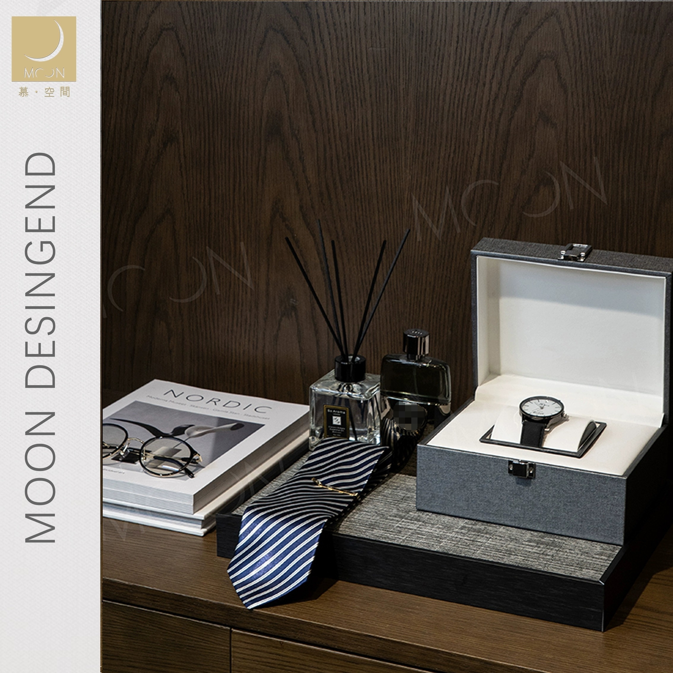 空间样板房梳妆台手表装饰品