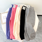 春夏男童休闲裤 女童裤 子儿童运动束脚裤 宝宝校园裤 子春秋外穿春装