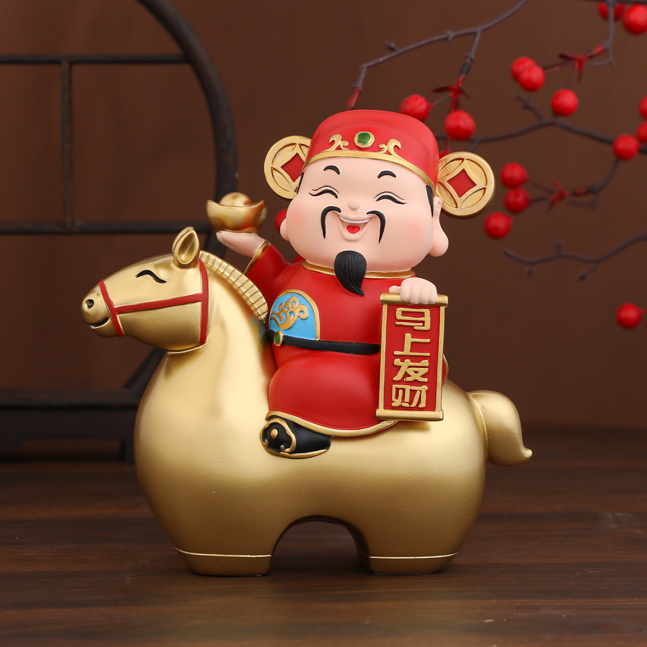 2025新款马上发财摆件