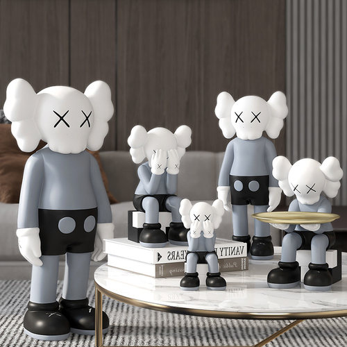 网红潮牌kaws暴力熊站立公仔