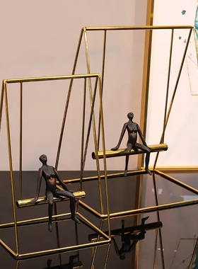 盈和久福金属+树脂桌面摆件