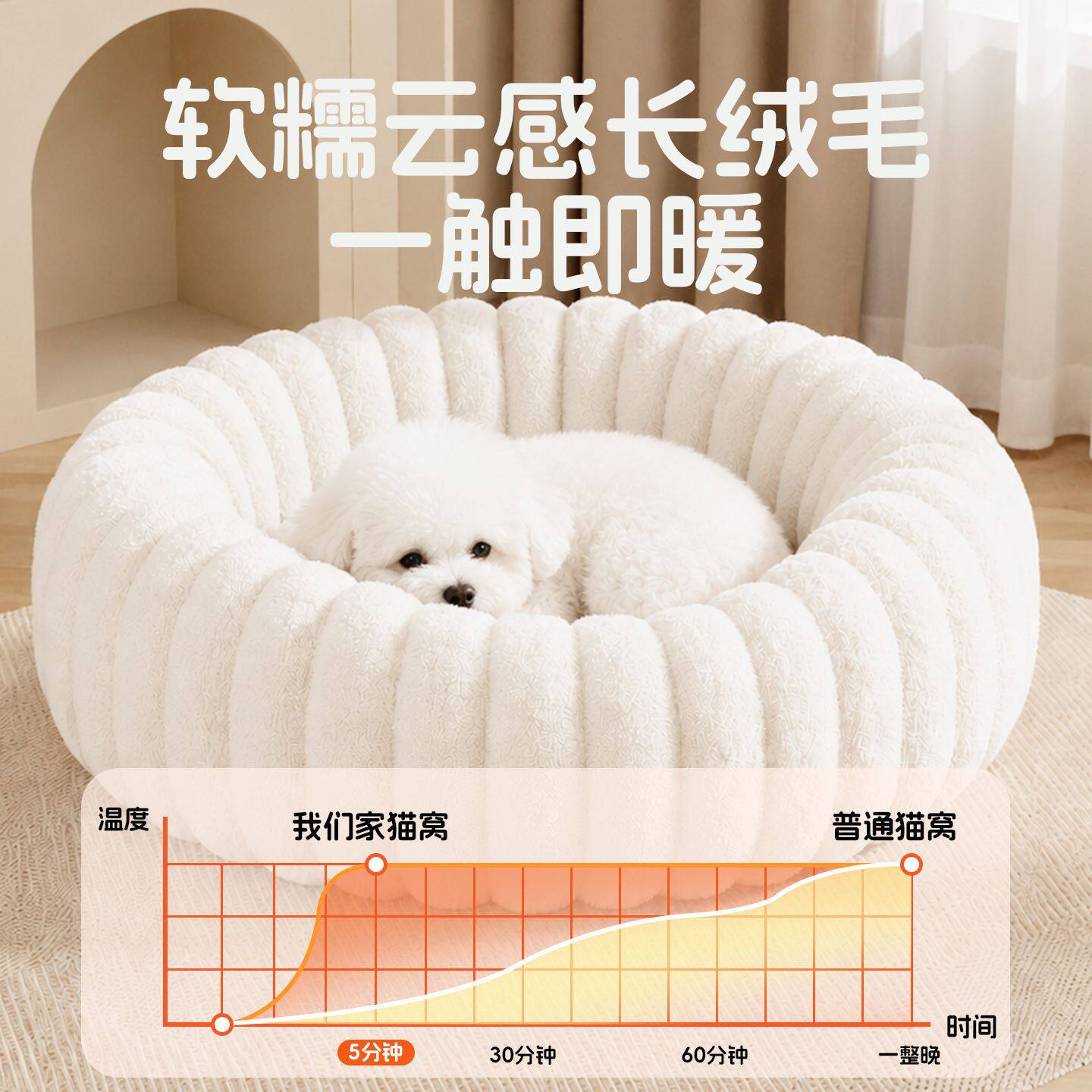 南瓜形猫窝狗窝宠物窝秋