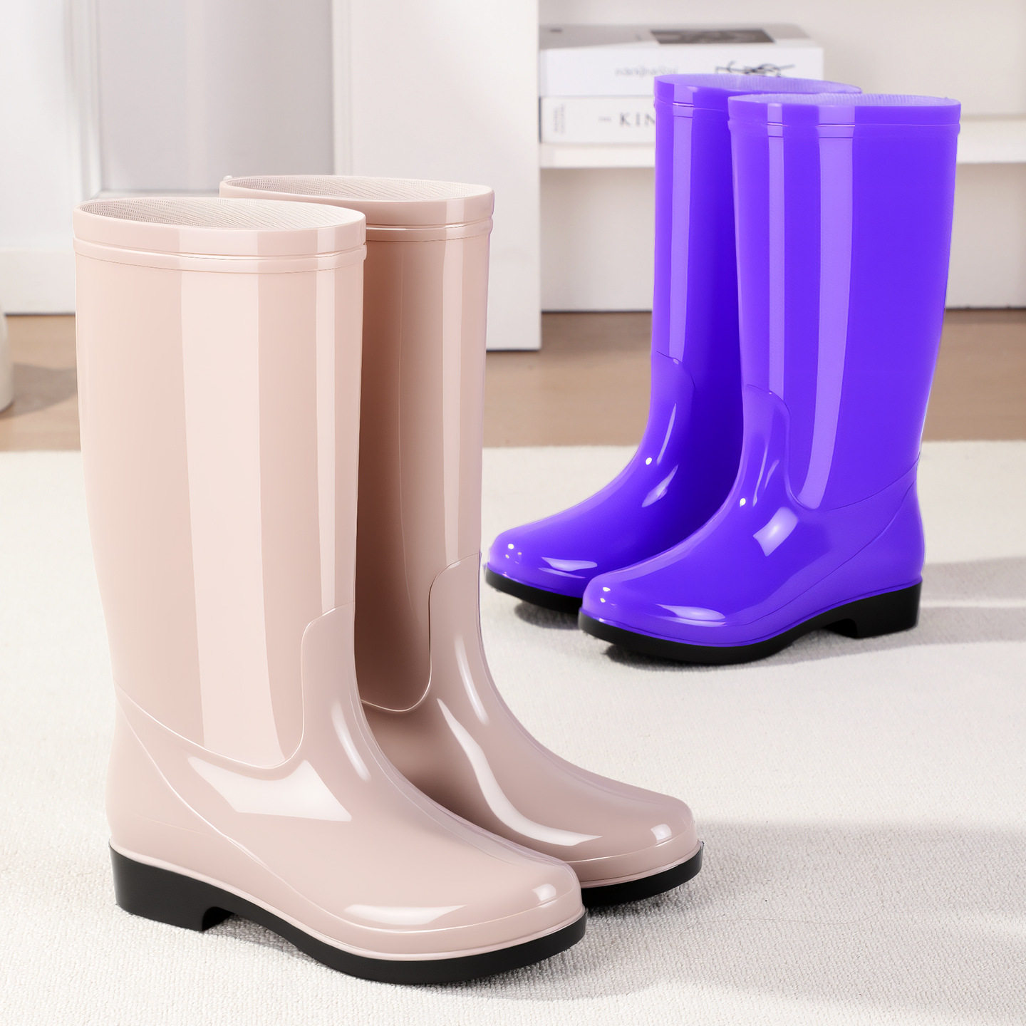 雨鞋女款高筒长筒中筒短
