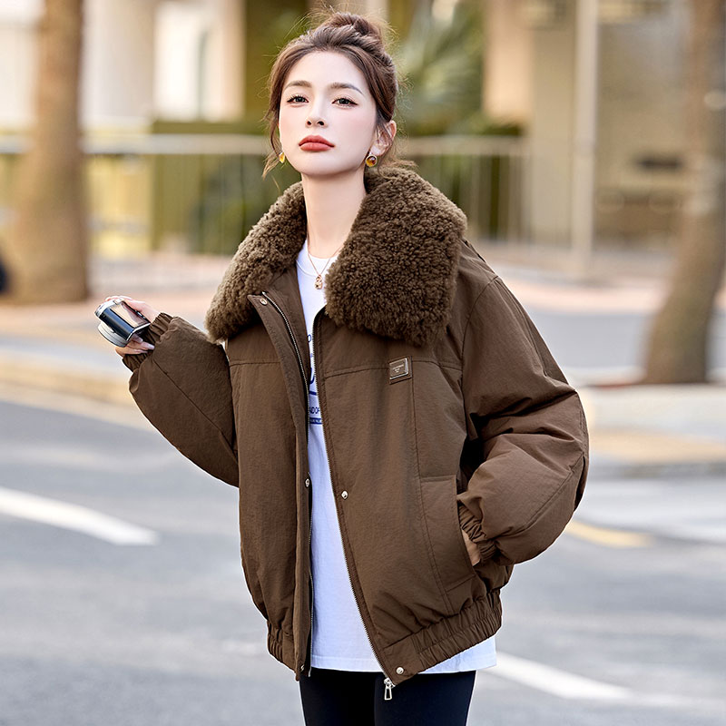 短款90绒羽绒服外套女款冬季短款