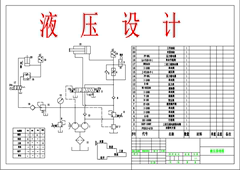 液压系统图设计报告/液压说明书/课程序设计/液压缸/集成块/阀块