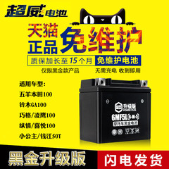 五羊本田小公主100摩托车蓄电瓶12v5AH 雅马哈巧格凌鹰100干电池