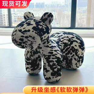 网红小马椅子儿童凳动物造型创意休闲座椅客厅装饰摆件落地送礼物