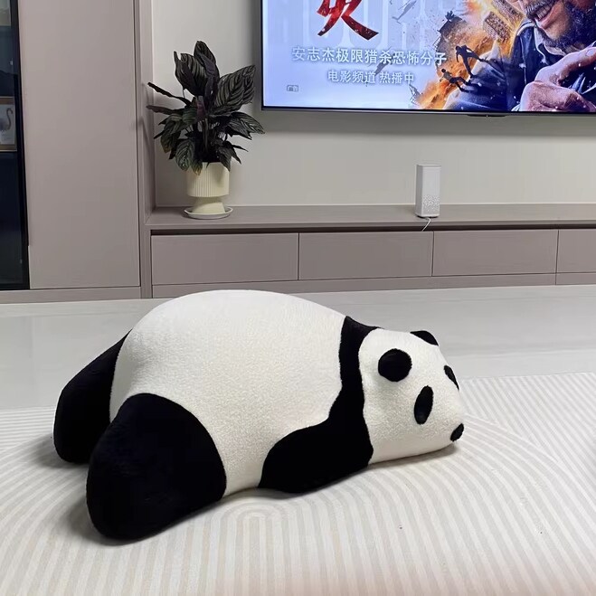 网红大熊猫趴趴熊瞌睡熊北极熊客厅创意沙发脚踏儿童沙发动物造型