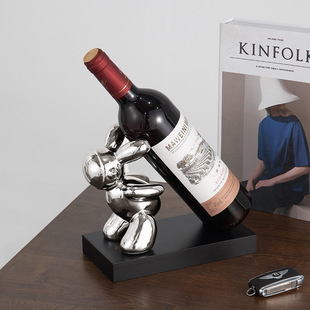 新年兔子酒柜装饰品红酒架摆件轻奢高档客厅餐边柜乔迁新居礼品