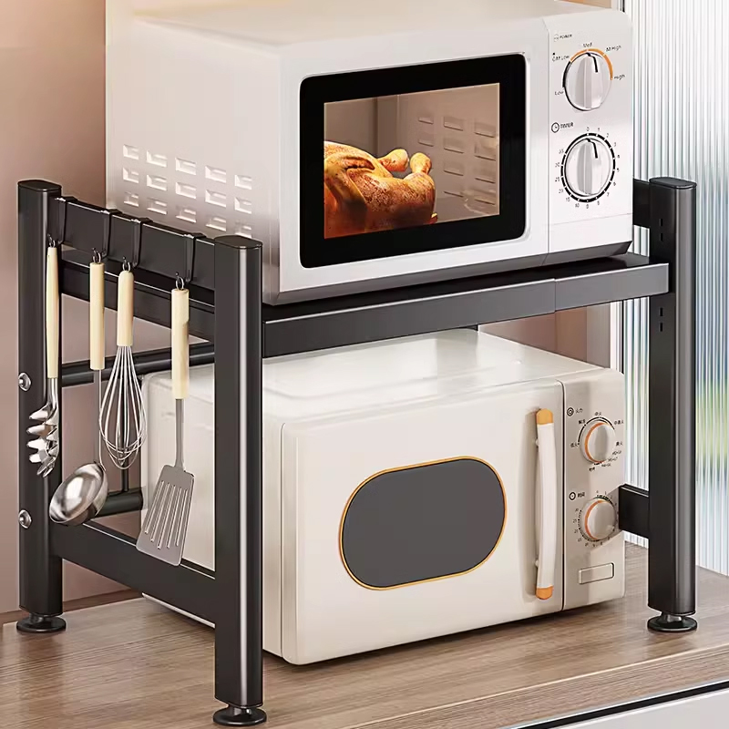 朴昂现代简约碳素钢可伸缩置物架