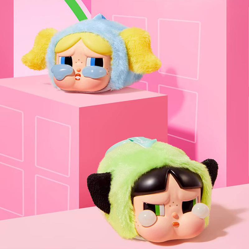 正版POPMART泡泡玛特哭娃CRYBABY搪胶脸毛绒盲盒挂件摆件爆款