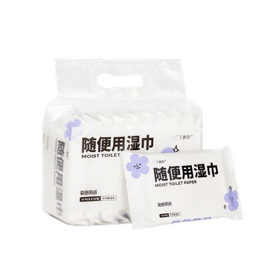 丁香园湿厕纸清洁可冲散便捷小包