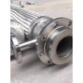 不锈钢双层保温夹套金属软管软连接波纹管DN25