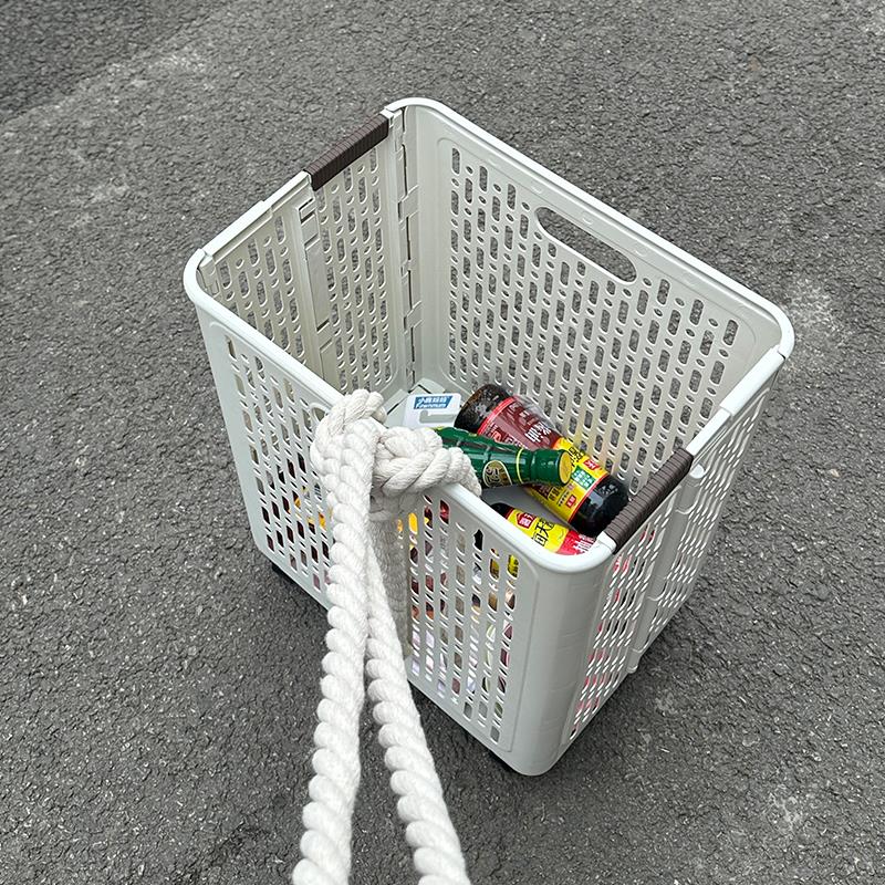 发明这个的是天才吧！家用取快递车买菜小拉车可折叠便携购物车