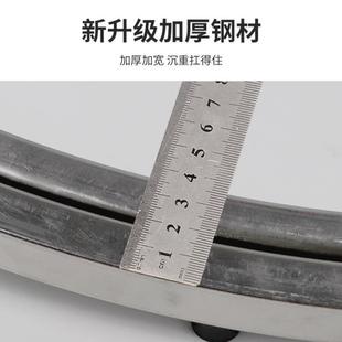 餐桌转盘底座轴承不锈钢大理石实木玻璃圆桌圆形旋转家用轨道静音