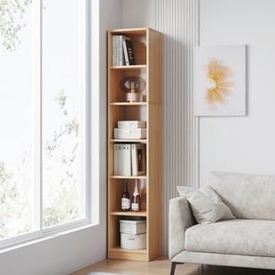 简易书架落地式 小书 家居角落客厅储物架窄柜多层储物架储物柜壁式