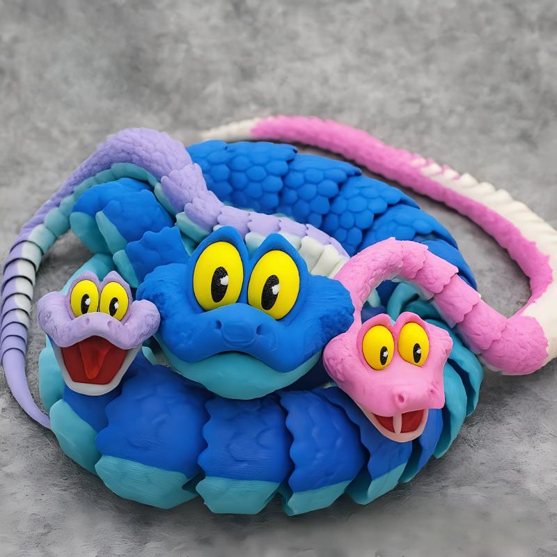 阳澄怪兽盖瑞蛇3d打印玩具