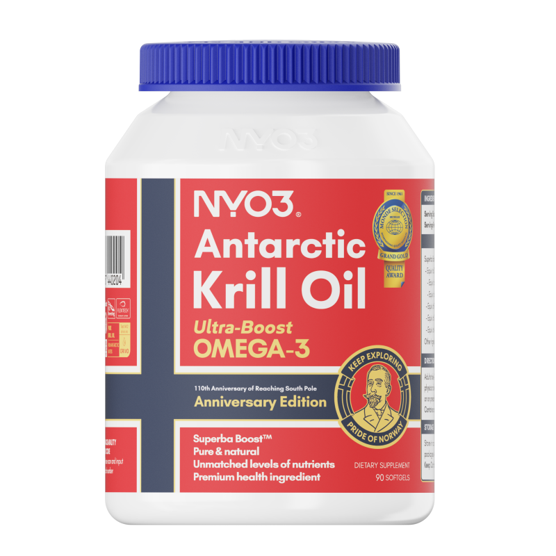 【鲸芽】NYO3挪威进口纯南极磷虾油90粒59%磷脂鱼油升级omega3