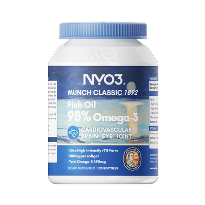 NYO3深海98%鱼油软胶囊omega3高纯欧米茄小颗粒120粒