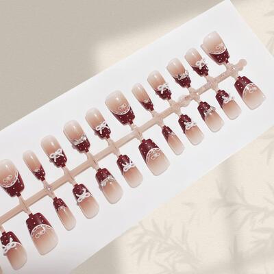 30片整条T035芭蕾裙摆短梯波点红色蝴蝶结可爱萝莉气质显白少女甲