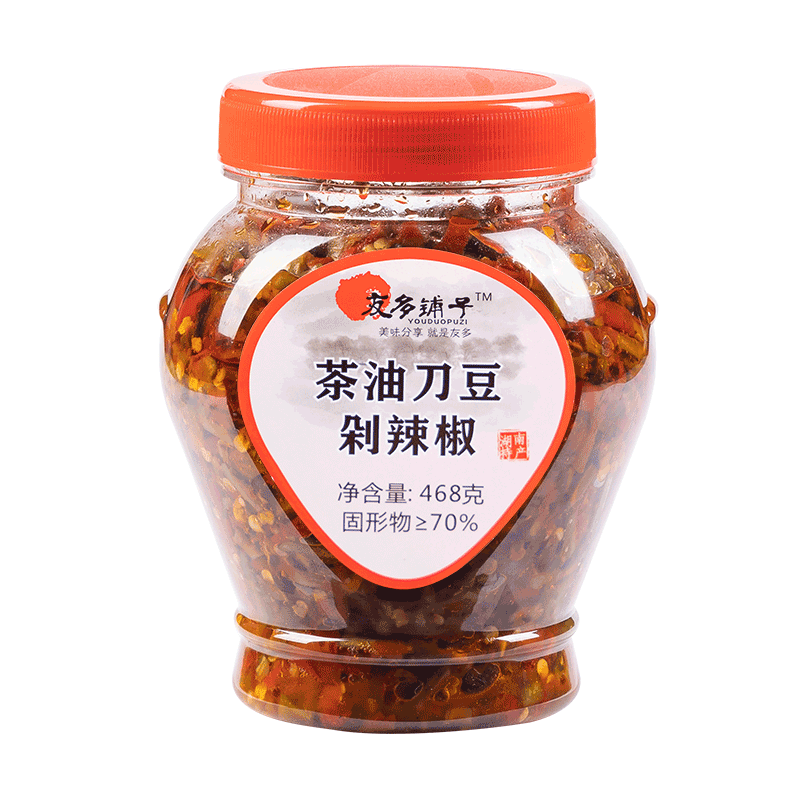 友多铺子湖南茶油刀豆剁辣椒