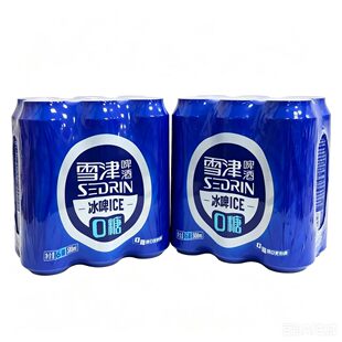 临期特价百威雪津冰啤0糖ICE黄啤拉格啤酒500ml*12听装易拉罐