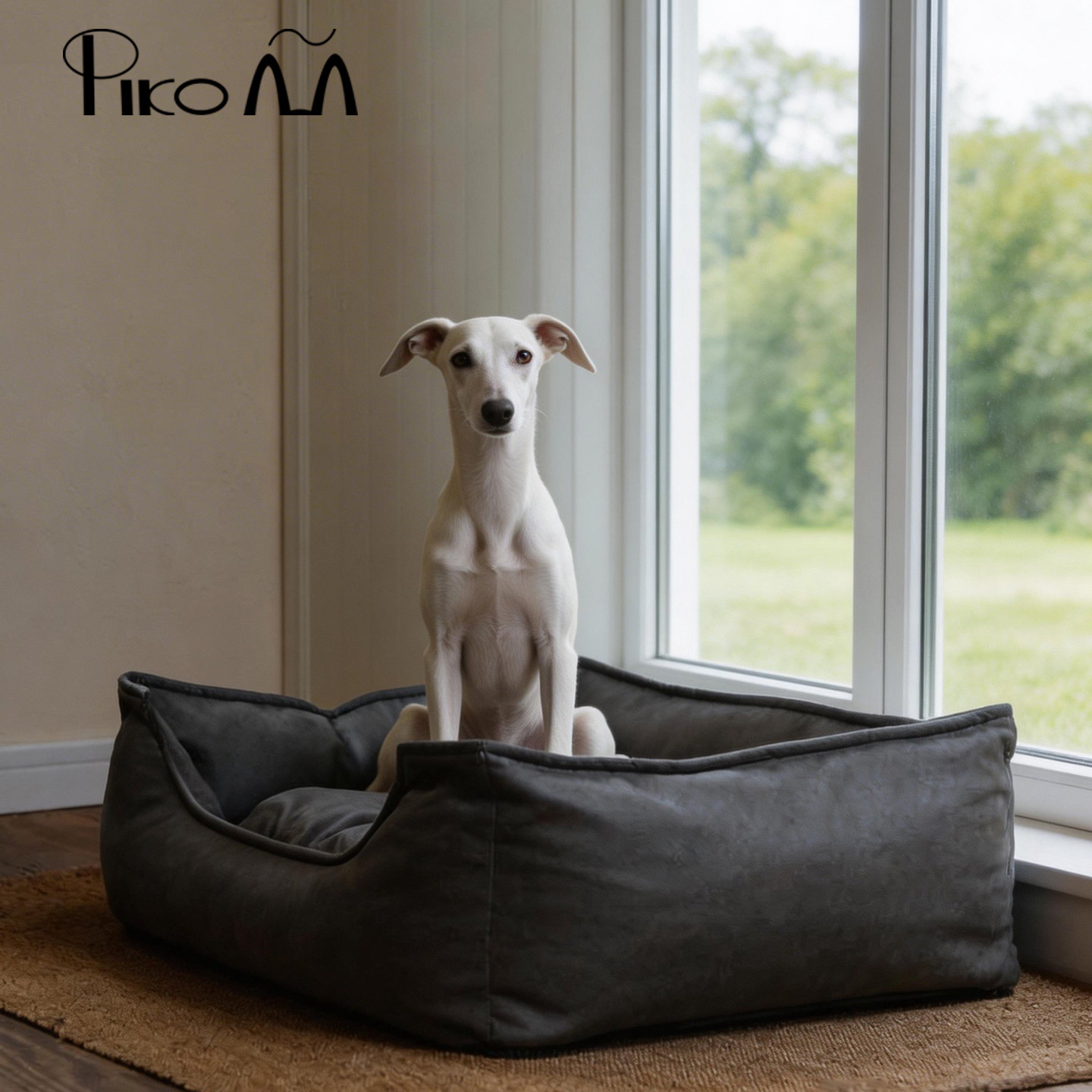 四季通用方形狗窝中型犬宠物床垫保暖加厚简约狗屋宠物垫子科技布