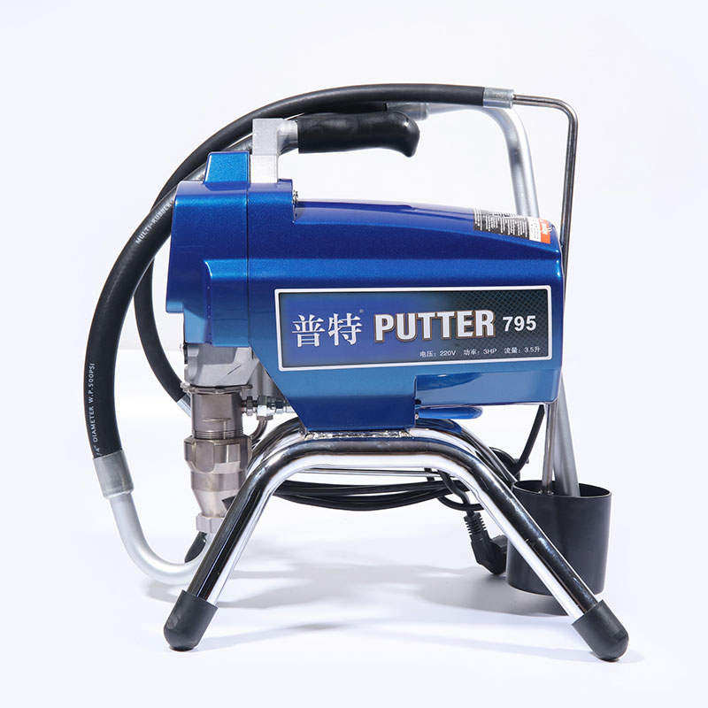 普田795乳胶漆喷涂机小型 家用高压无气墙面墙壁涂料油漆喷漆机器