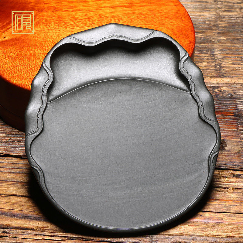 《一鸣惊人》老坑歙砚砚台 精品天然籽料歙砚高档砚台端砚文房四宝