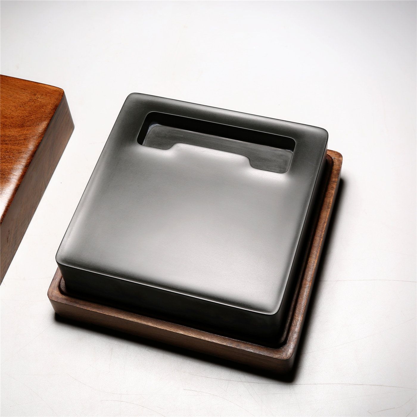 匠心非遗大师砚 如意砚 高档老坑原石砚台 珍藏品手工砚老坑原石歙砚精品品高档原石歙砚文房端砚