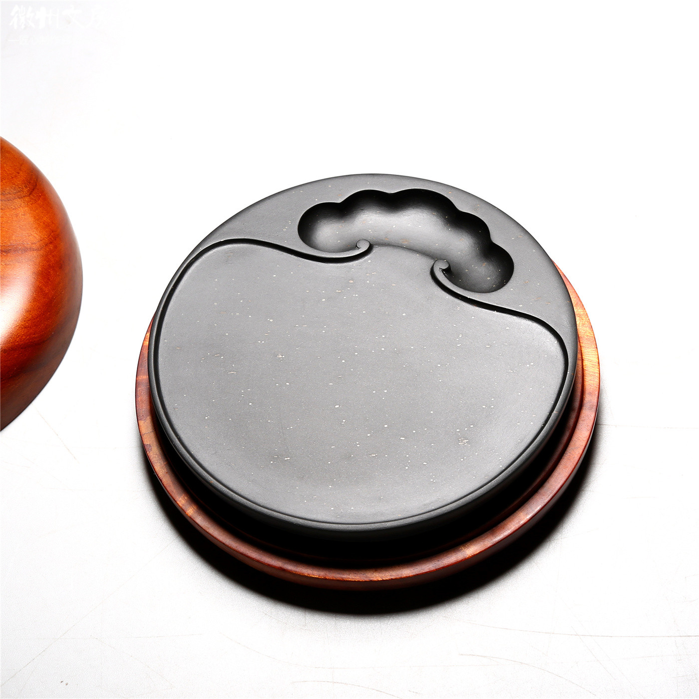 匠心非遗大师砚 素心砚 高档老坑原石砚台 珍藏品手工砚老坑原石歙砚精品品高档原石歙砚文房端砚