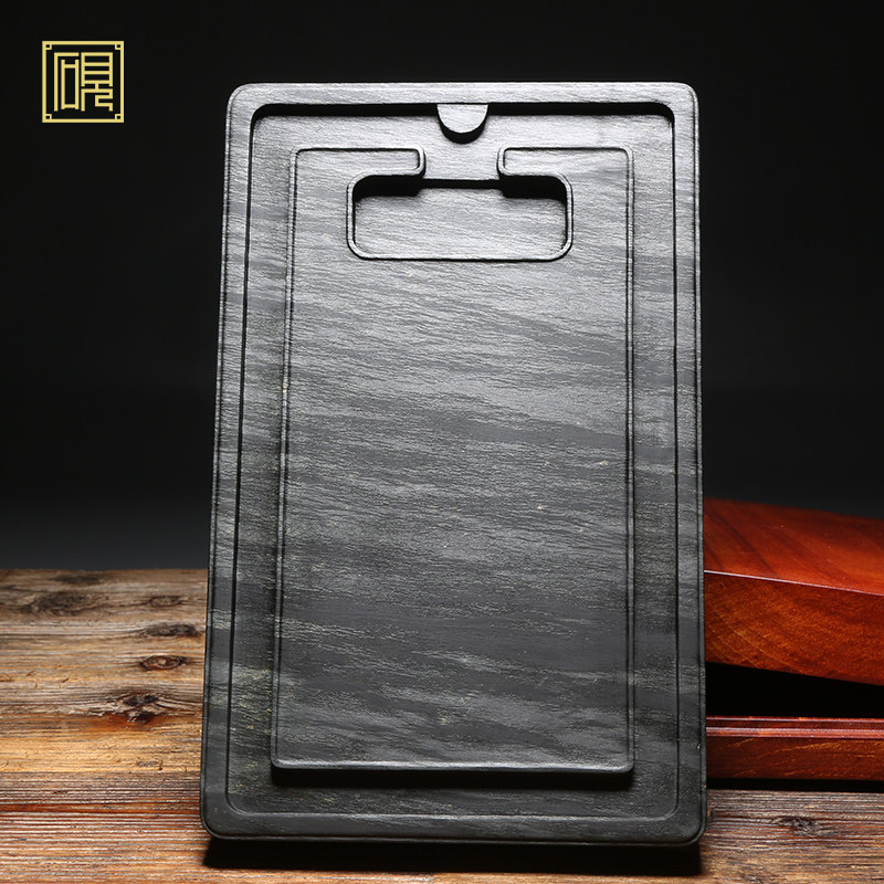 【孤品】匠心非遗 大师砚 高档老坑砚台 珍藏品《经典素砚》老坑眉纹籽料歙砚精品品高档原石歙砚文房端砚