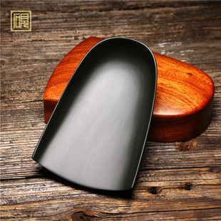 匠心非物质文化遗产《箕形砚》名师老坑歙砚砚台 樟木盒带盖手工砚台 精品高档天然原石 安徽磨墨条端砚台