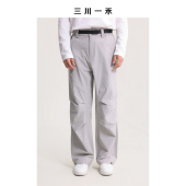 双褶百搭直筒伞兵裤 新款 春季 三川一禾户外时尚