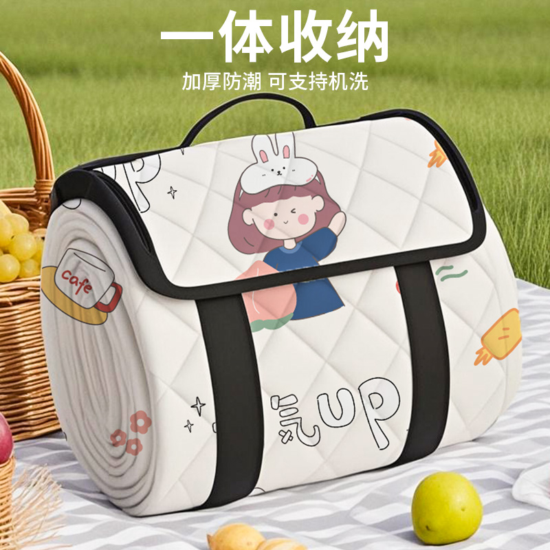 新款野餐垫加厚防水防潮垫户外便携大号野餐地垫露营野炊帐篷内垫