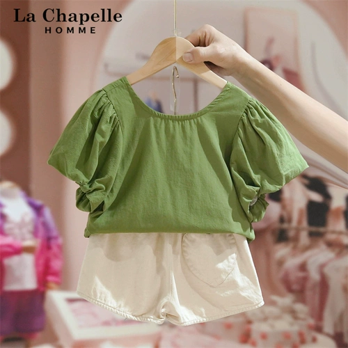 Летний детский комплект с бантиком, детская одежда, коллекция 2022, в западном стиле