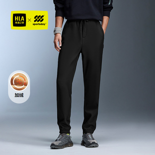 子男 2025秋冬新抽绳松紧腰印花裤 HLA 海澜之家运动sportsday卫裤