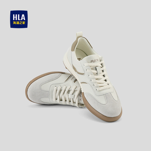 运动平跟德训鞋 HLA 轻便透气时尚 26新款 男 海澜之家抽绳系带休闲鞋