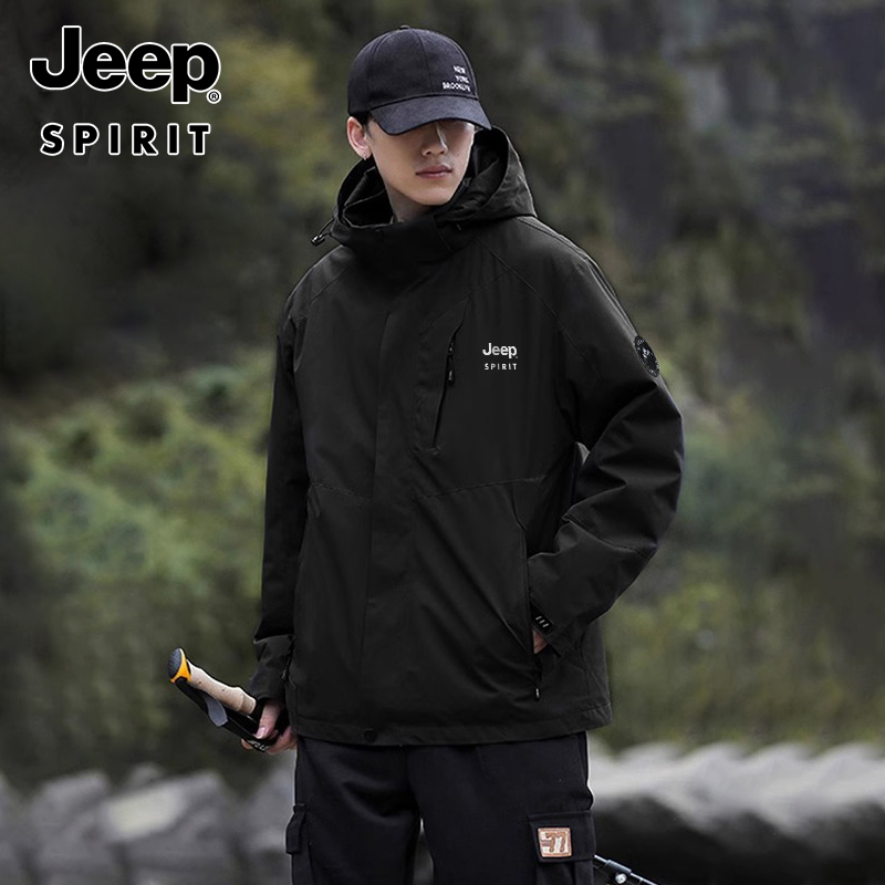 JEEPSPIRIT春秋冬三合一冲锋衣