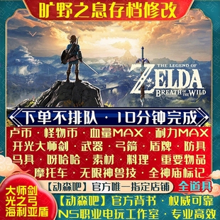 NS2塞尔达传说旷野之息存档修改 定制通关荒野之息大师剑光之弓