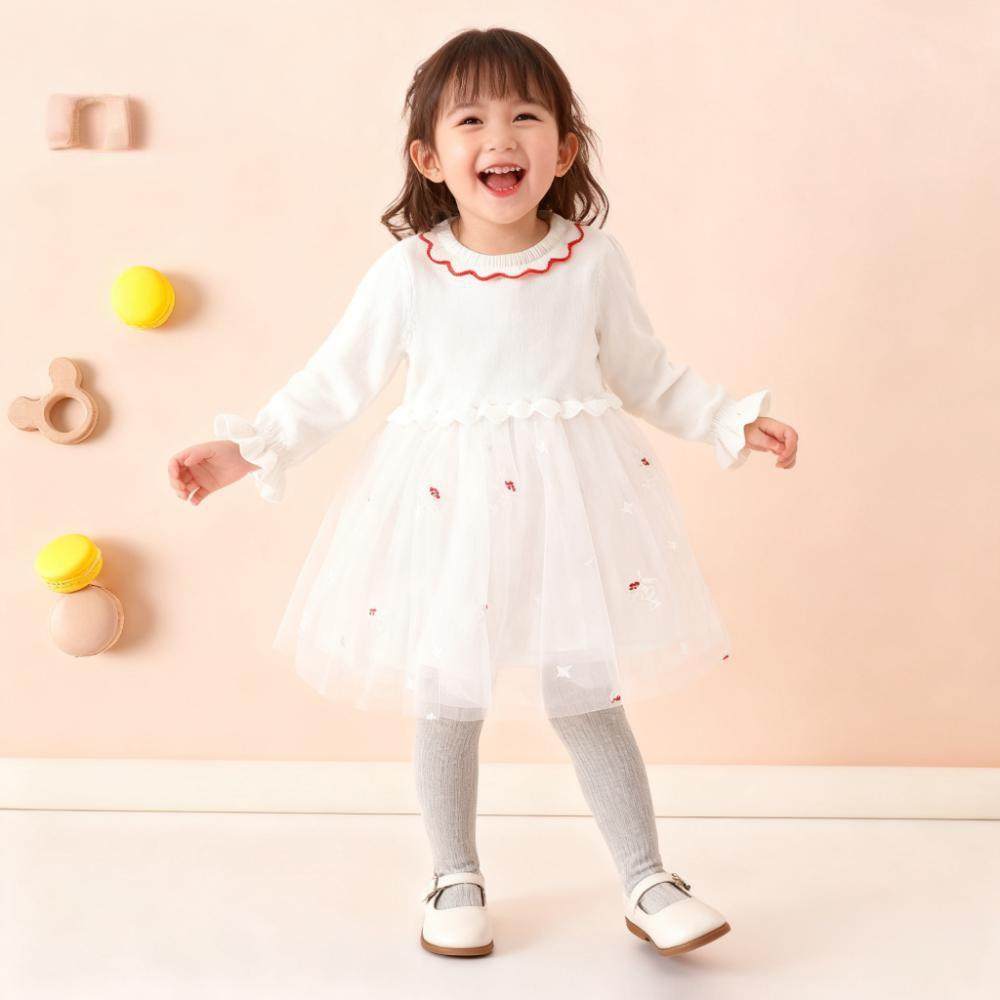 gb好孩子女小中童a类公主裙春秋