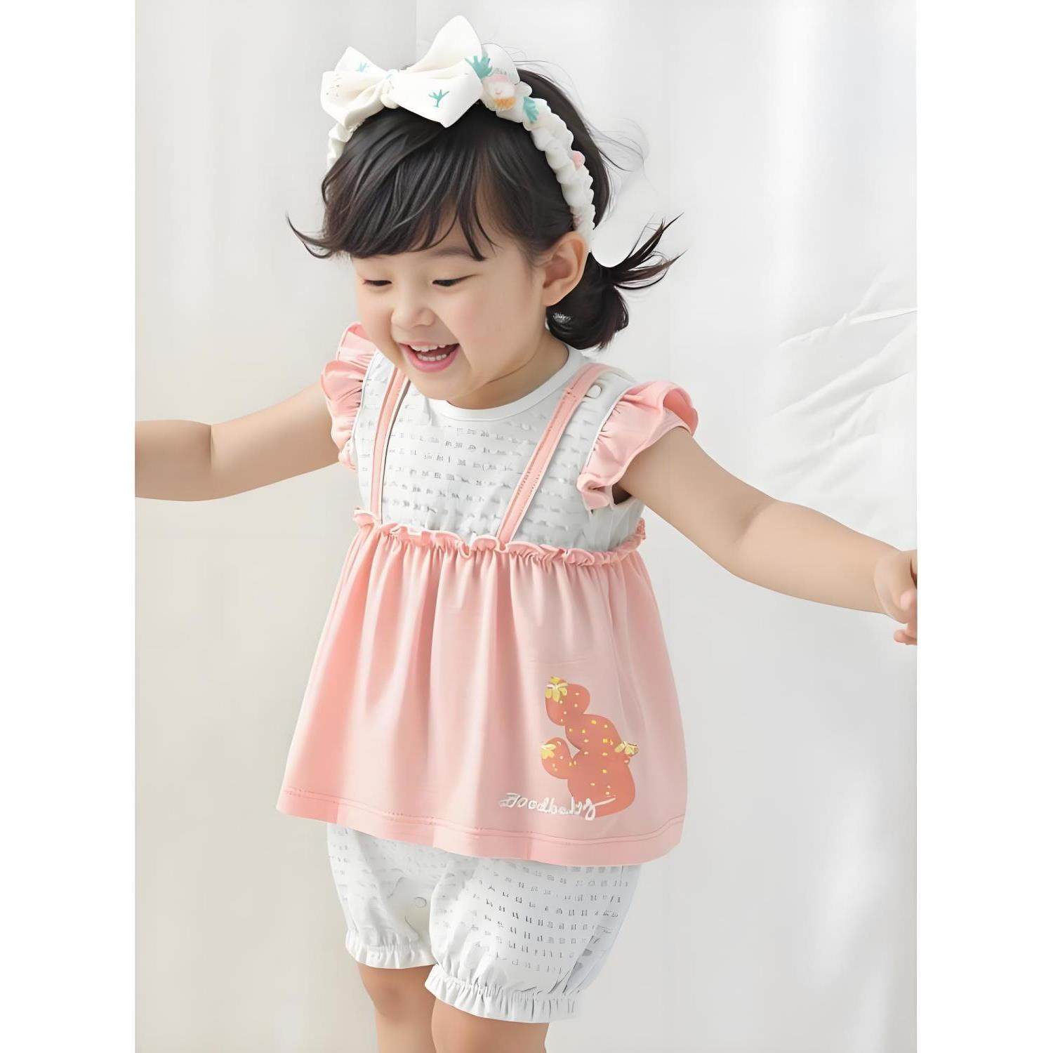 好孩子GB女宝宝a类春夏款连体衣