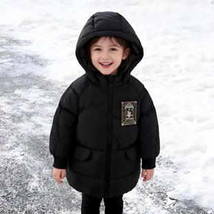 好孩子女童a类秋冬新款长袖连帽羽绒服加厚保暖甜美公主风外套