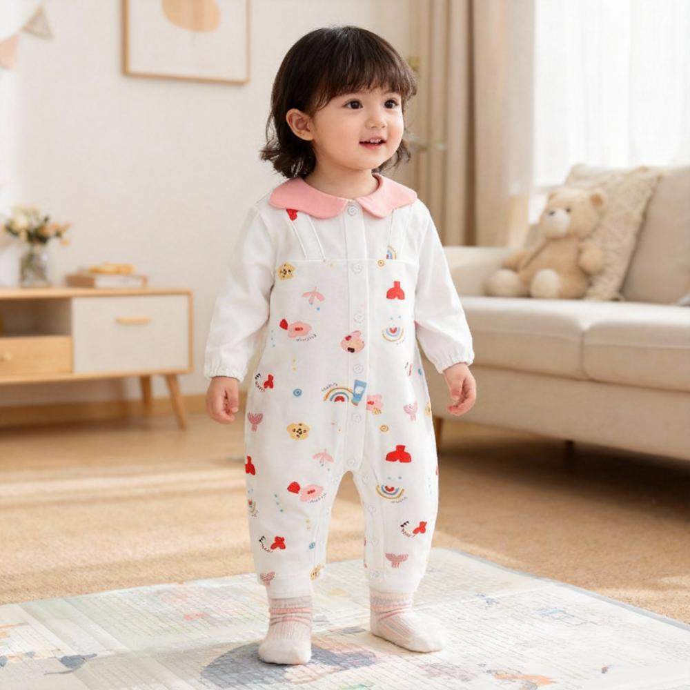 gb好孩子春秋宝宝衣服外出服爬服