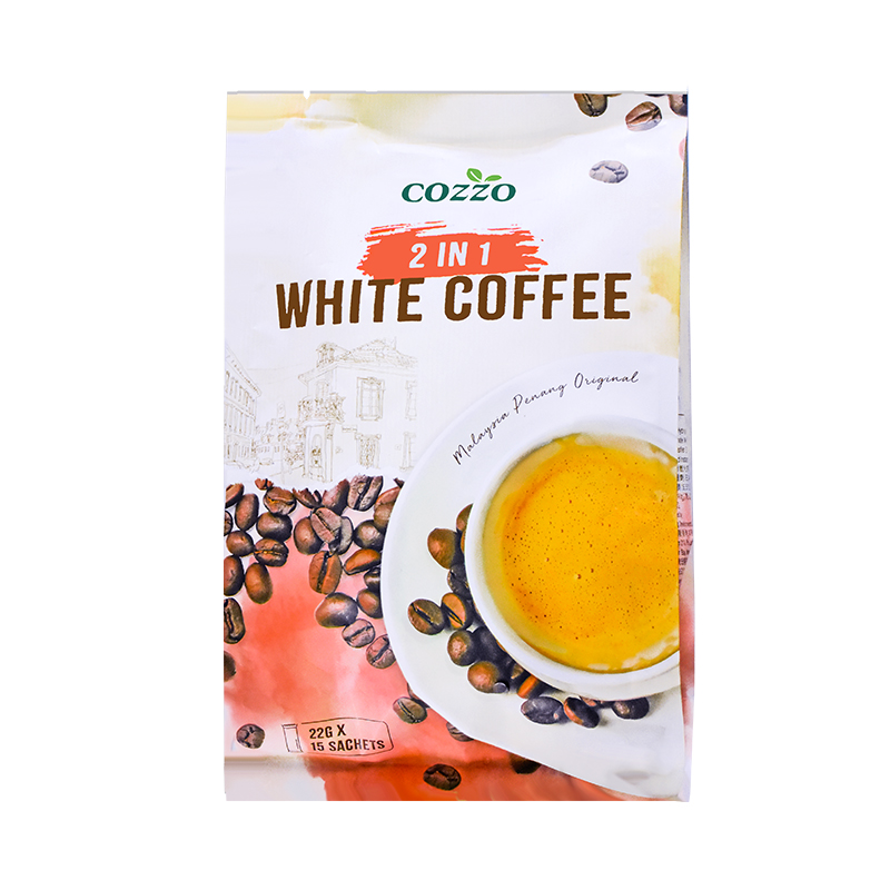 马来西亚原装进口Cozzo高柔二合一速溶白咖啡（固体饮料）330g