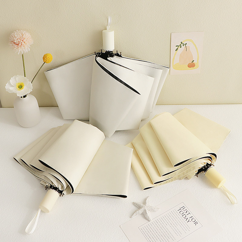 猫猫团队B晴雨伞学生两用高颜值折叠小巧便携遮阳