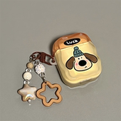 2代 适用Airpods pro3耳机保护套撞色拼接英文狗狗苹果耳机套AirPods1 4保护壳带吊坠airpods新3代蓝牙耳机壳