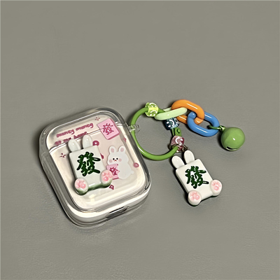 适用AirPods立体麻将發耳机套